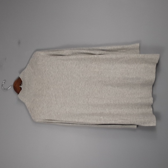 Loft Oversized Silver Gray Hight Neck Ribbed Sweater - Picture 6 of 8